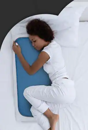 Almofada resfriamento com gel ativado por pressão para aliviar ondas de calor e suores noturnos