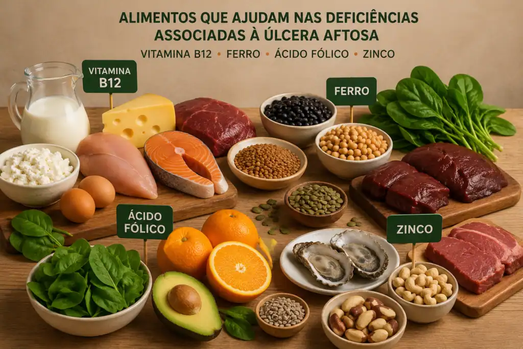 Alimentos para combater a úlcera aftosa