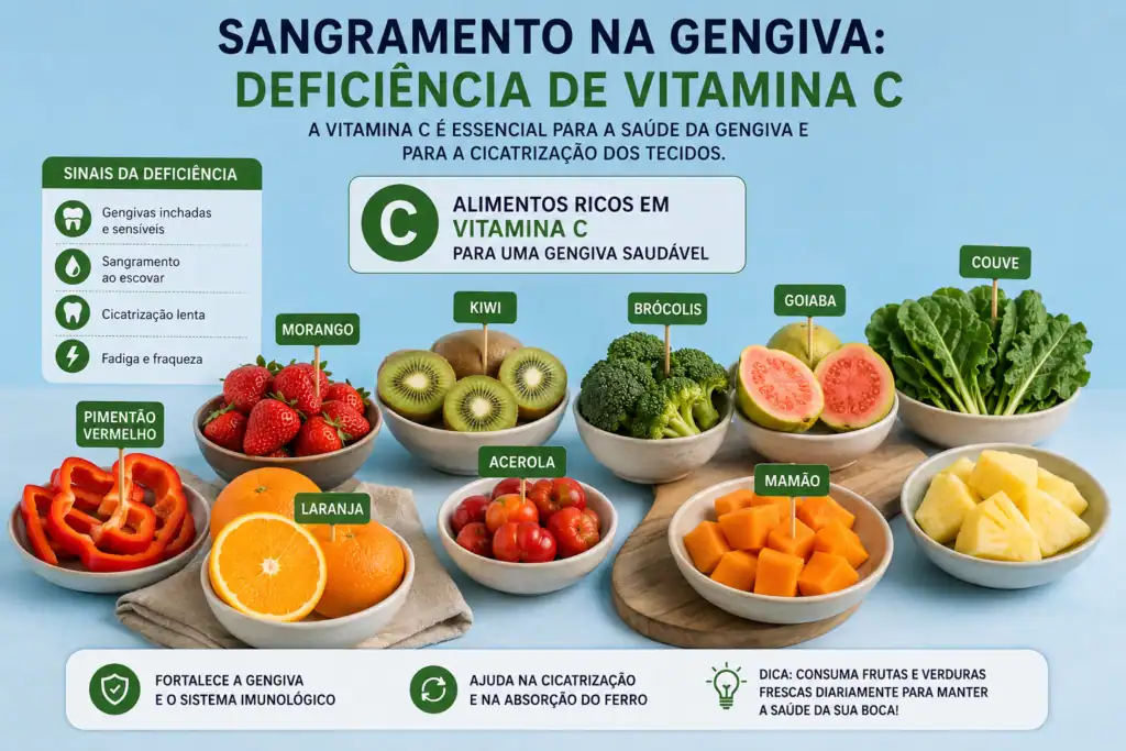 Imagem de alimentos ricos em vitamina C