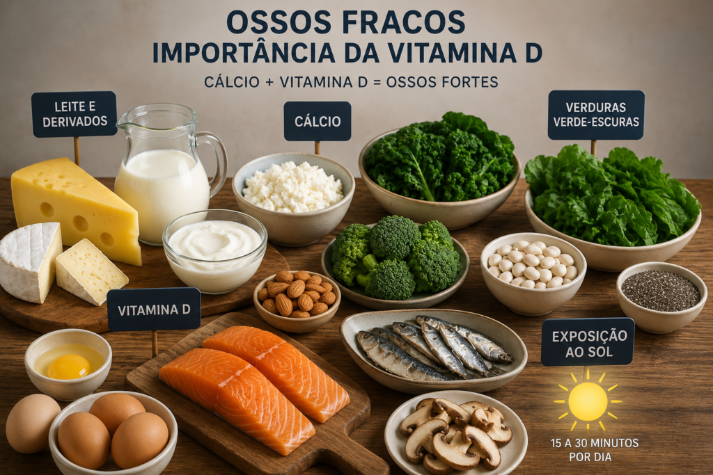 Alimentos ricos em calcio para combater ossos fracos
